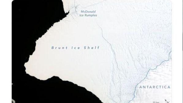 Antartide, Nasa: rischio distacco di un iceberg ...