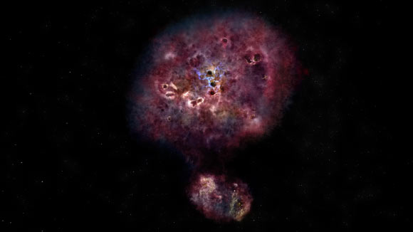 Mostruosa galassia nell’universo primordiale